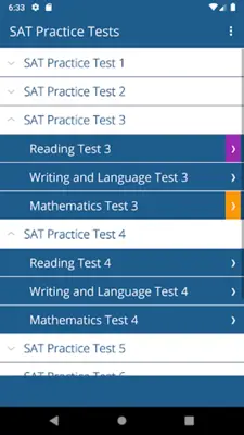 SAT Practice Tests android App screenshot 0