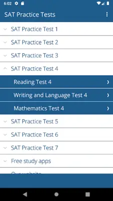 SAT Practice Tests android App screenshot 5